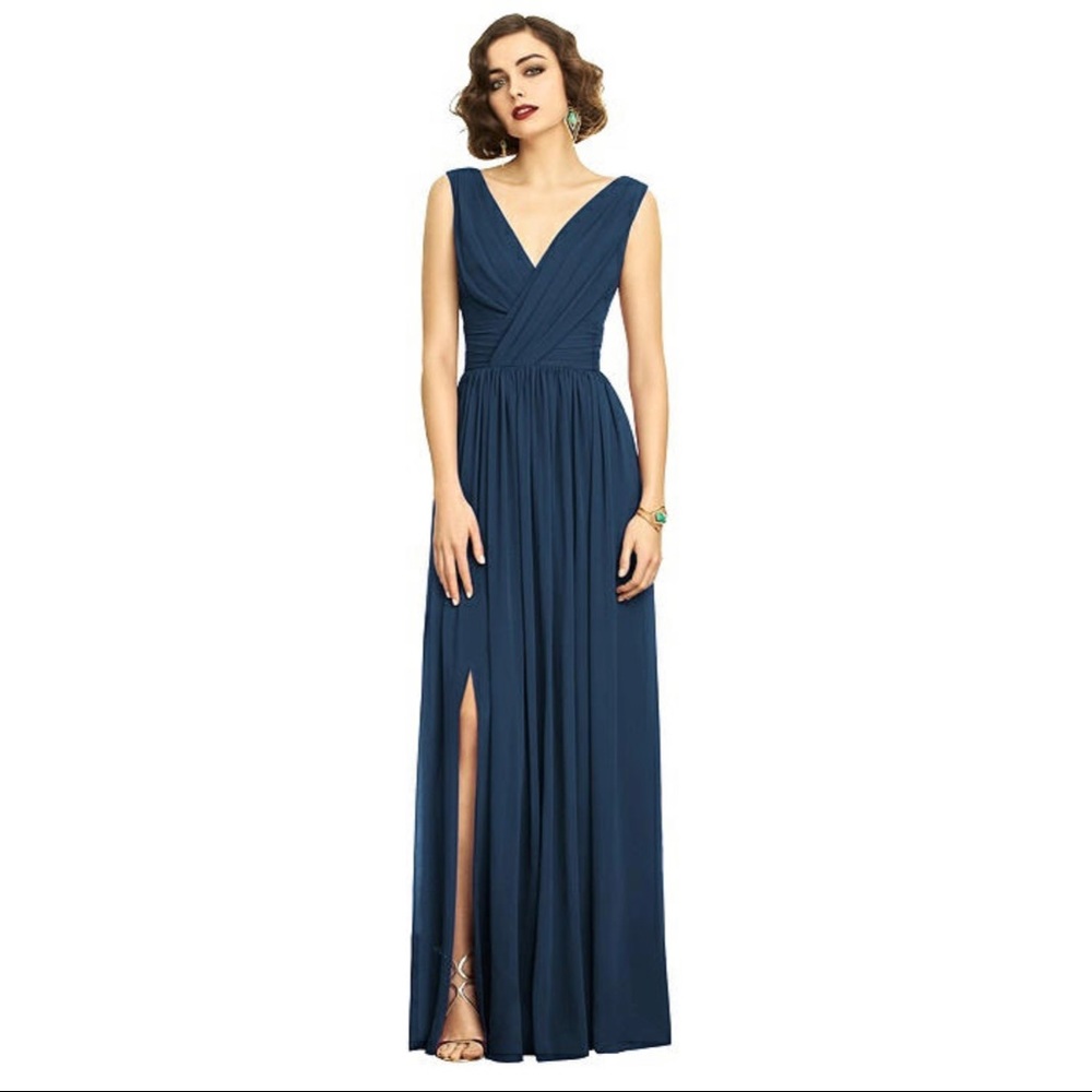 Dessy Collection Style 2894  |  Lux Chiffon Sophia Blue